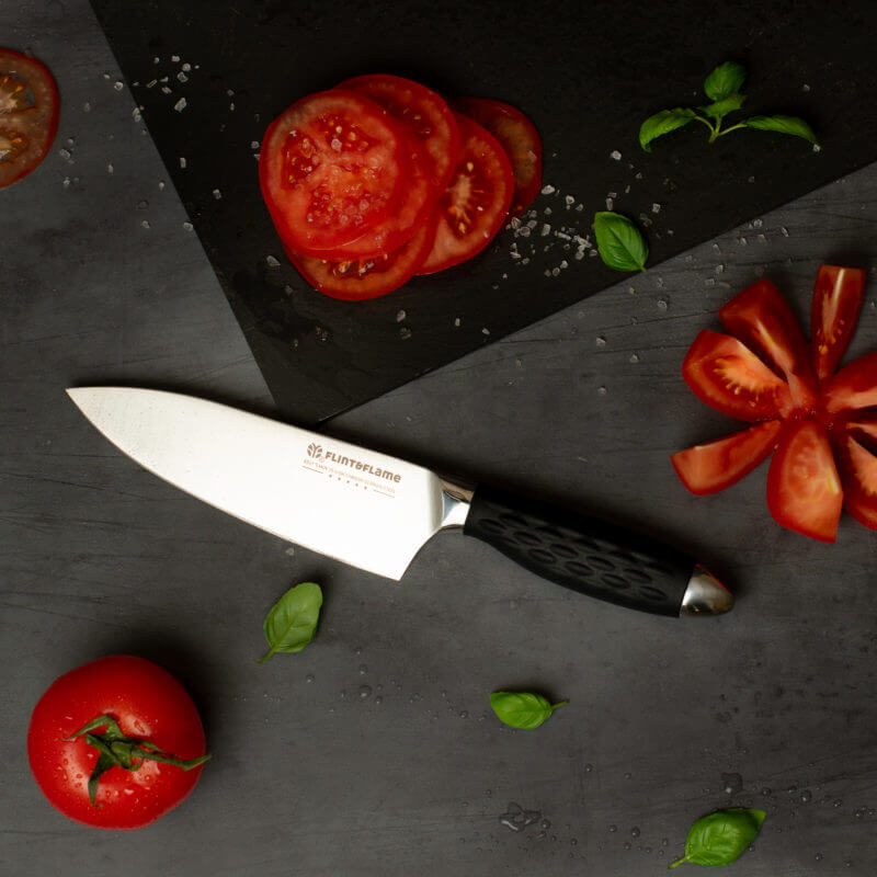 PRO SERIES 10″ CHEF KNIFE WITH BLADE COVER - Flint and FlameFlint and Flame